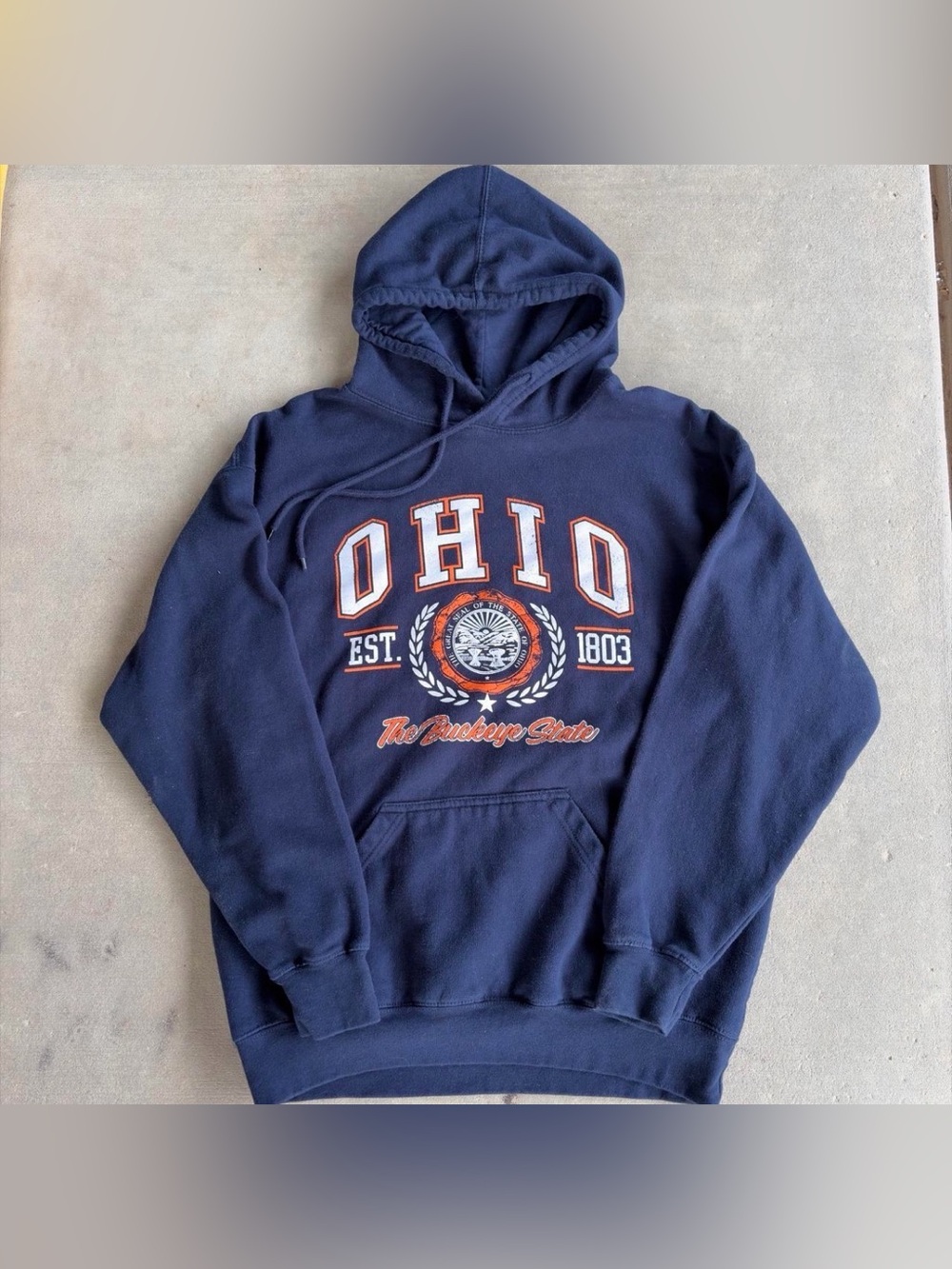 Ohio “The Buckeye State” Pullover Blue hoodie